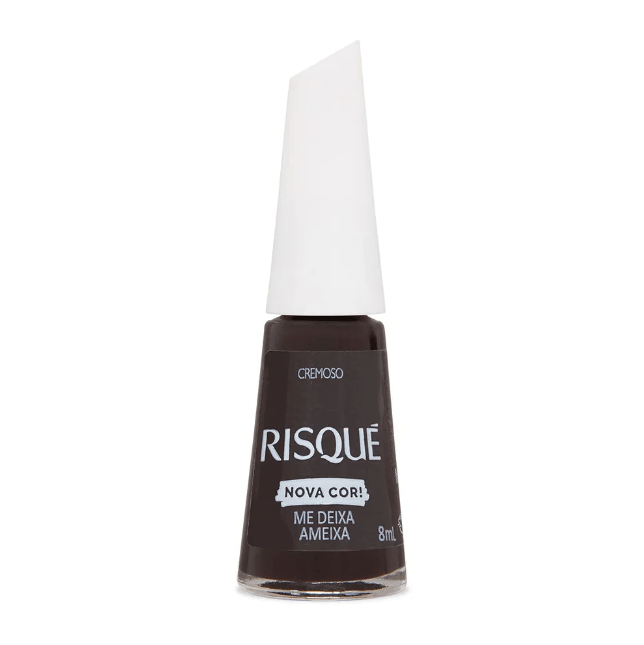 Esmalte Escuro Avermelhado Risqué Me Deixa Ameixa Cremoso 8ml